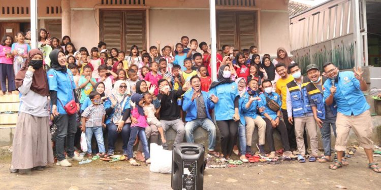 Pulihkan Mental Anak, KNPI Indramayu Adakan Trauma Healing bagi Korban Banjir