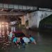 Jembatan Rel Kereta Api Widasari Langganan Rendaman Banjir