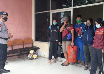 Putus Penyebaran Covid-19, Kompi 2 Batalyon C Pelopor Brimob Polda Jabar Gencar Sosialisasikan Protokol Kesehatan