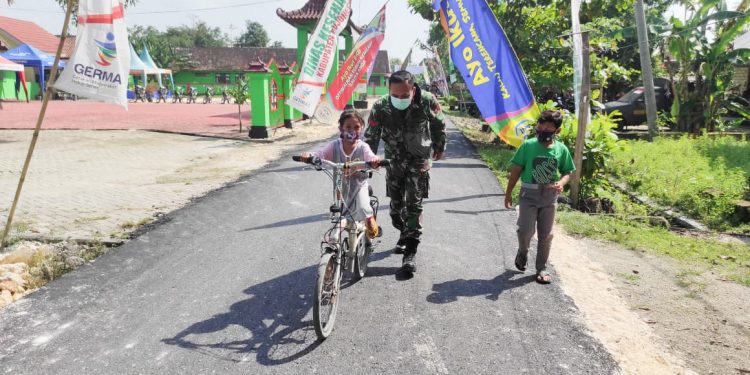 Anak-anak Ngrancang Bojonegoro Terfasilitasi Jalan TMMD Reguler