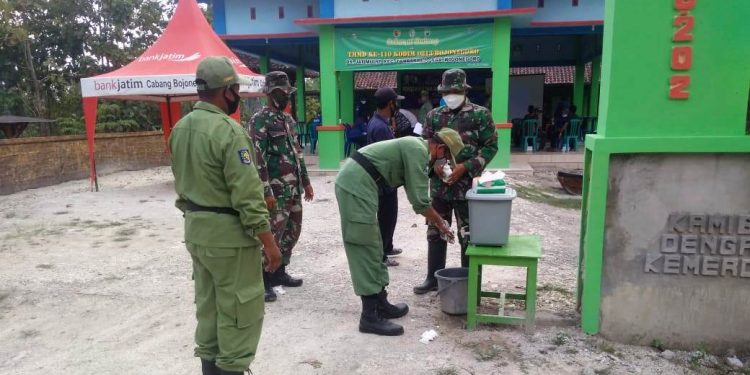 Budaya Cuci Tangan Terus Diterapkan di Lokasi TMMD Reguler Bojonegoro