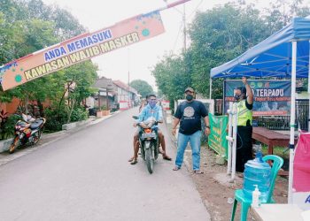 Akses Masuk Di Sekat, Pemdes Sigong Tingkatkan ProKes dan Tekan Penyebaran Covid-19