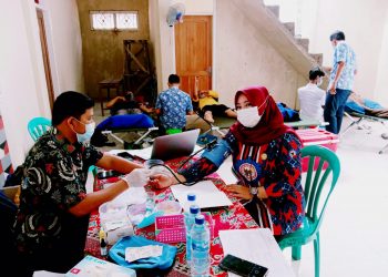 Pemdes Lemahabang Bersama PMI Kabupaten Cirebon Gelar Donor Darah