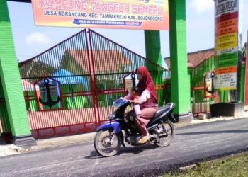 Mulusnya Jalan Aspal TMMD Reguler Bojonegoro Mulai Dirasakan Warga