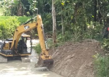 Hari Ke-19 TMMD Reguler Bojonegoro, Normalisasi Sungai di Jatimulyo 65 Persen