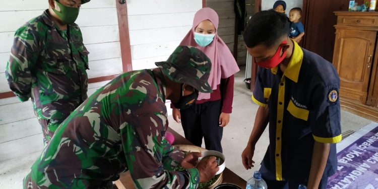 Ada Sabun dan Masker Dari Bahan Dasar Daun Kelor di Lokasi TMMD Reguler Bojonegoro
