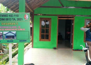 Rumah Aladin TMMD Reguler Bojonegoro Mulai Ditempati Keluarga Muriono