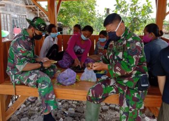 Masih Jaga Kebersamaan Dengan Warga di Sisa Waktu Tugas TMMD
