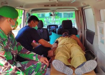 PMI Bojonegoro Gelar Donor Darah Mobile di Lokasi TMMD Reguler