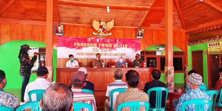 Polres Bojonegoro Sosialisasikan Bahaya Narkoba di Lokasi TMMD Reguler