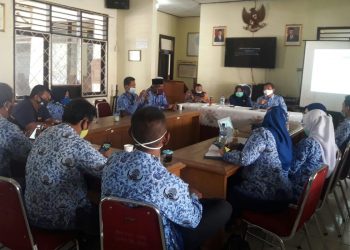 PUSKESMAS TEGAL GUBUG GELAR PERTEMUAN KOORDINASI PELAKSANAAN VAKSINASI BAGI PELAYAN PUBLIK TINGKAT KECAMATAN