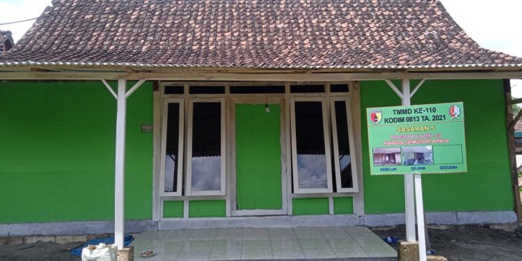 Seluruh Rumah Layak Huni Program Aladin TMMD Reguler Bojonegoro Siap Ditempati
