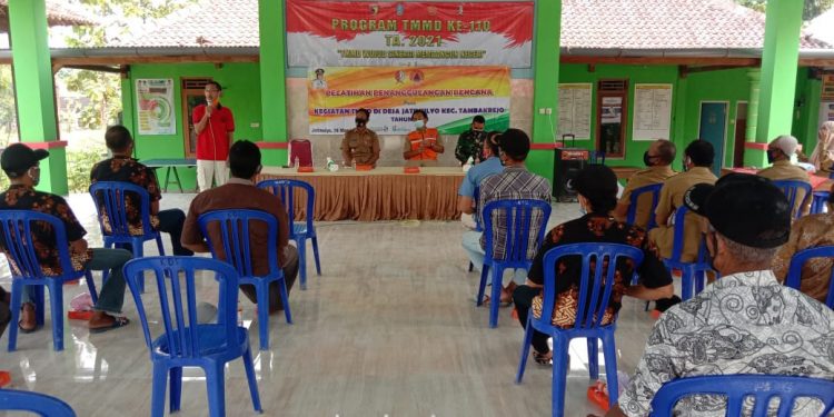 Sosialisasi Kebencanaan BPBD Bojonegoro di Lokasi TMMD Reguler