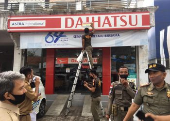 Tidak Bayar Pajak Ratusan Reklame Ditertibkan