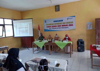 Edukasi Keamanan Jajanan Sekolah di Non Fisik TMMD Reguler Bojonegoro