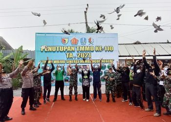 Makna Pelepasan Merpati Saat Penutupan TMMD Reguler Bojonegoro