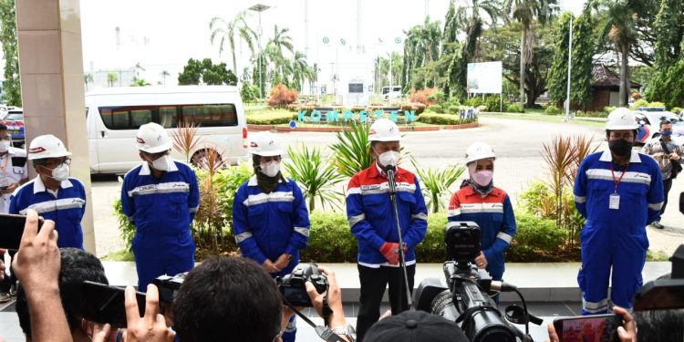 Menteri ESDM Tinjau Langsung Kondisi Empat Tangki Padam