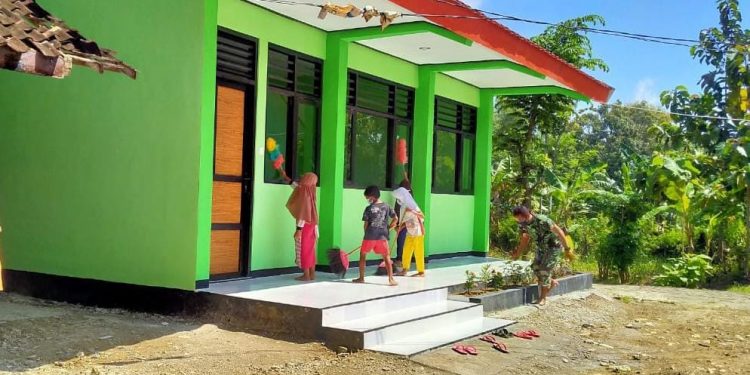 Patut Dicontoh Kepedulian Anak-Anak Desa Ngrancang Terhadap Hadiah TMMD Reguler Bojonegoro