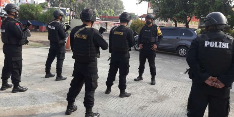 KOMPI 4 BATALYON C PELOPOR SAT BRIMOB POLDA JABAR AMANKAN OPERASI KETUPAT LODAYA TAHUN 2021