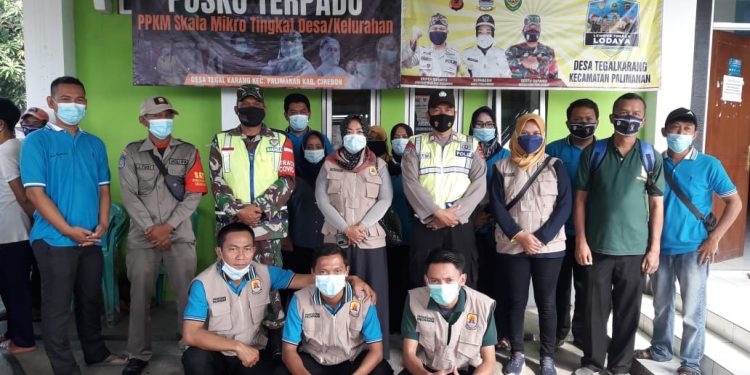 PEMDES TEGALKARANG GELAR PPKM ANTISIPASI PENYEBARAN COVID-19 JELANG HARI RAYA IEDUL FITRI 1442 H