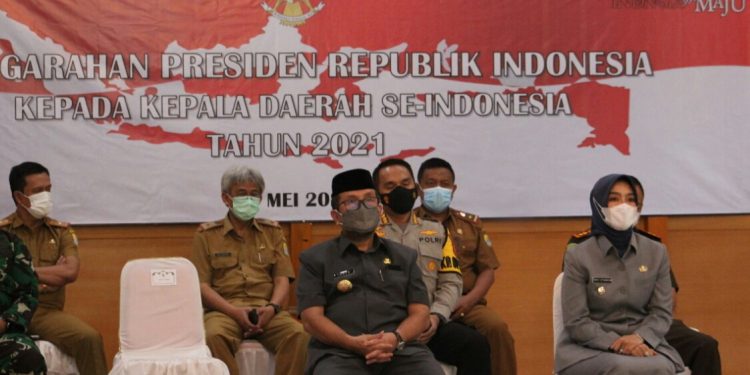 Bupati dan Wakil Bupati Ikuti Rakor Kepala Daerah Dengan Presiden RI