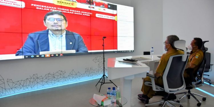 Kanwil Ditjen perbendaharaan prov. Jabar Gelar Webinar pencegahan tindak pidana korupsi Soal Pengelolaan APBN