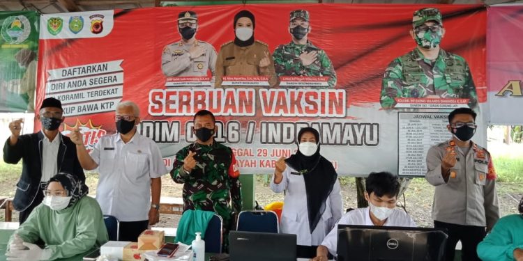 Antusias Masyarakat Cukup Tinggi, Serbuan Vaksin di Wilayah Koramil Sindang Melebihi Target