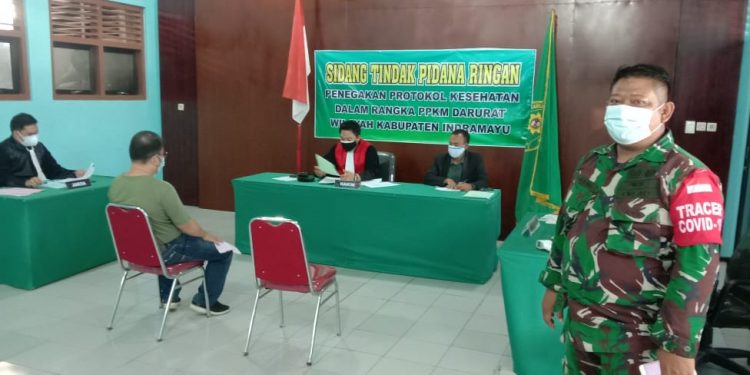 PN Indramayu Gelar Sidang Tipiring Pelanggar Prokes Covid-19