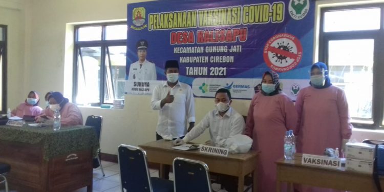 VAKSINASI COVID-19 LANSIA DOSIS PERTAMA DIGELAR DIDESA KALISAPU