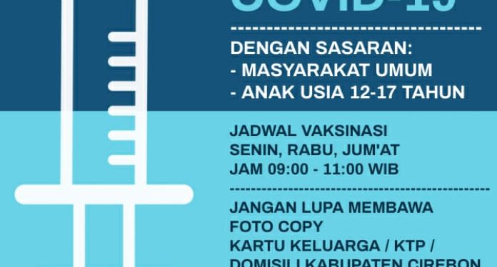ANTUSIASME MASYARAKAT YANG INGIN VAKSINASI CUKUP TINGGI DI COVID CENTER KABUPATEN CIREBON