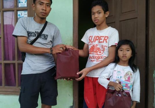KELOMPOK TERNAK KAMPUNG DOMBA DESA SINDANGJAWA TEBAR BANTUAN UNTUK ANAK YATIM