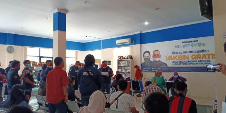 BP2MI Fasilitasi Vaksinasi CPMI Indramayu