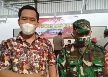 Serbuan Vaksinasi Covid-19 Kodim Brebes Tahap Kedua di Sasaran Potensial Cluster