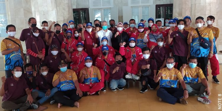 Bupati Indramayu Lepas 20 Atlet NPCI ke Peparnas Papua