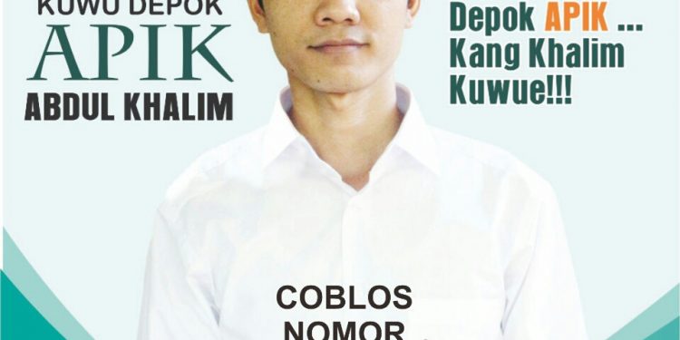 Coblos No 2, Kang Khalim Menang…Depok APIK, Depok APIK…Kang Khalim Kuwue