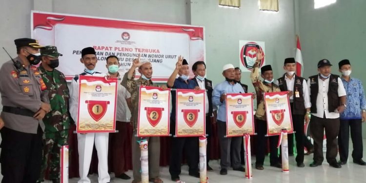Ketua PPS desa Jungjang Fatkhudin : Semoga Setelah Mendapatkan Nomor Urut Calon Kuwu, Pelaksanaan Berjalan Lancar, Tetap Menjaga Situasi Dan Kondisi Yang Kondusif, Aman, Damai Serta Tentram 