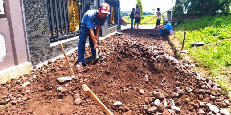 Hari ini, TPK Desa Susukantonggoh Gelar Pembangunan Lataston