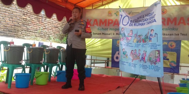 Kapolsek Klangenan Apresiasi Peran Puskesmas Klangenan Dalam Penguatan Kampanye Germas Dan Titip Kepada Semua Pihak Untuk Sukseskan Serta Dukung Program Grebeg Vaksin Desa
