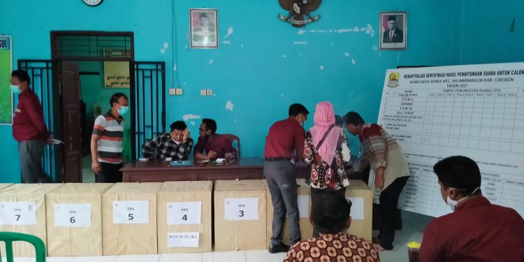 Pilwu Serentak Tahun 2021 di Desa Sende Berjalan Kondusif