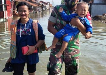 Pesisir Pantai Randusanga Indah Brebes Kembali Digenangi Rob