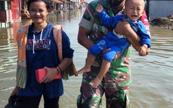 Pesisir Pantai Randusanga Indah Brebes Kembali Digenangi Rob