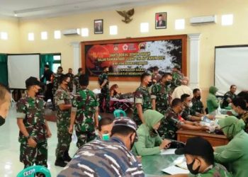 200 Kantong Terkumpul di Gelaran Donor Darah Tersebar Kodim Brebes