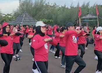 PDIP Indramayu Gelar Senam Massal Sicita
