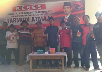 Ketua FPDIP DPRD Indramayu, Tarmudi Atmaja Reses di Dua Desa