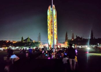 Dikangeni Warga Indramayu Penayangan Video Mapping Kembali Digelar