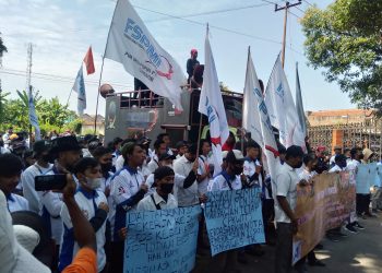 FSPMI Se-Jawa Barat Kepung PT Plumbon Internasional Tekstil