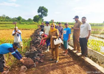 Buka Akses Jalan Usaha Tani Dan TPT, Desa Pasawahan Yang Pertama Gelar Pembangunan Desa di Susukanlebak