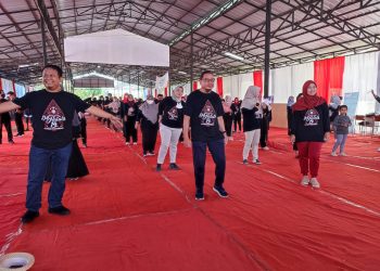 Senam Massal Jadi Rangkaian Penutup Dies Natalis 14 Polindra Indramayu