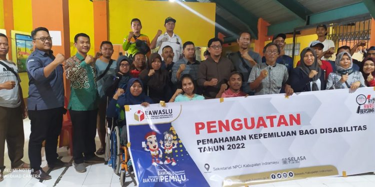 Bawaslu Indramayu Sosialisasi Penguatan Pemahaman Kepemiluan Bagi Disabilitas