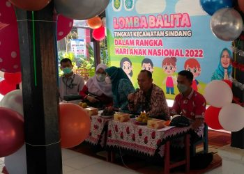 Peringati Anak Nasional Kecamatan Sindang Gelar Lomba Balita